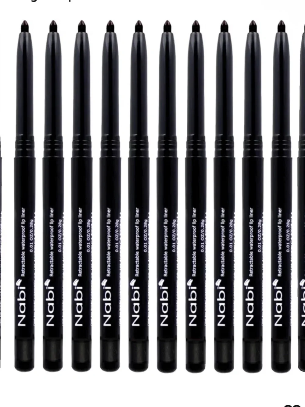 Retractable Waterproof Eyeliner Pencil – Black (12 Pack)
